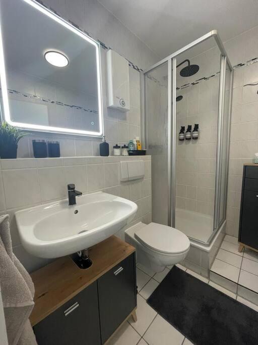 Modernes Apartment In Chemnitz Dış mekan fotoğraf